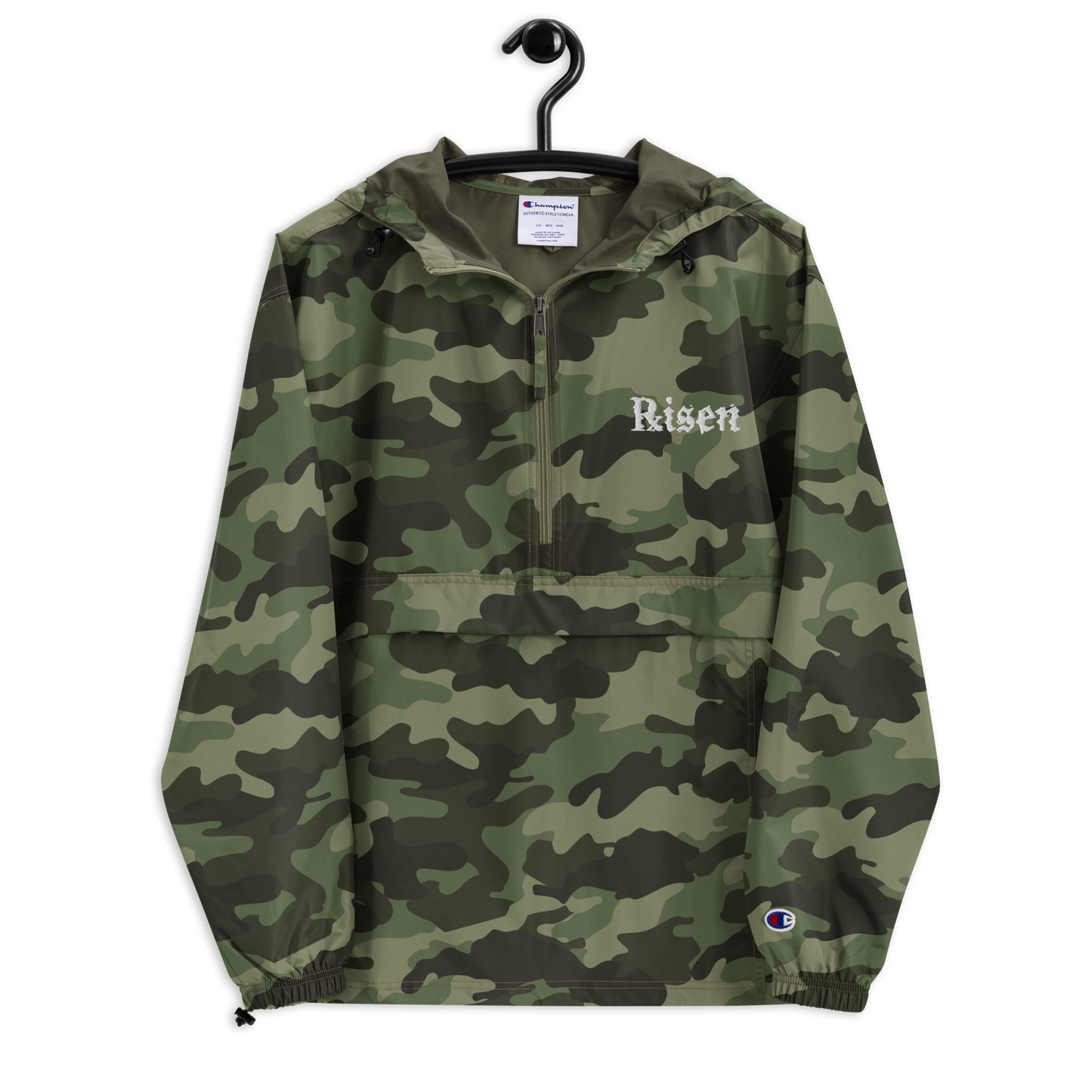 Embroidered βisen x Champion Packable Jacket